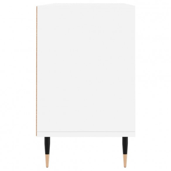 Meuble TV blanc 103,5x30x50 cm bois d'ingénierie