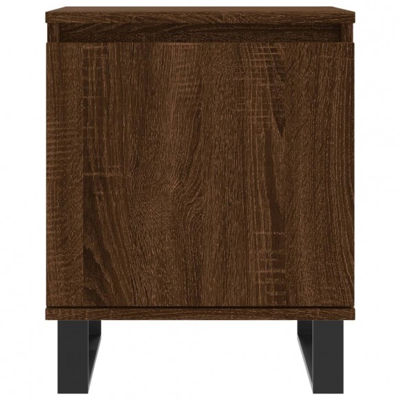 Table de chevet chêne marron 40x30x50 cm bois d'ingénierie