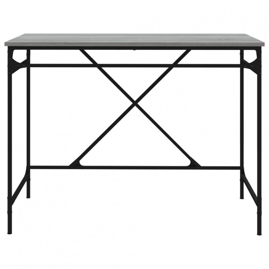 Bureau sonoma gris 100x50x75 cm bois d'ingénierie et fer Bureau sonoma gris 100x50x75 cm bois d'ingénierie et fer