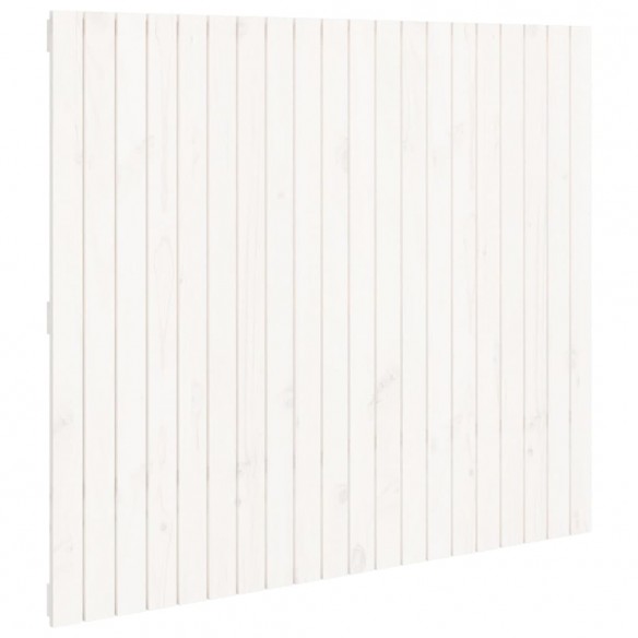 Tête de lit murale Blanc 127,5x3x110 cm Bois massif de pin