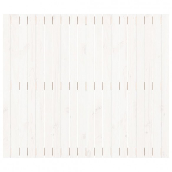 Tête de lit murale Blanc 127,5x3x110 cm Bois massif de pin