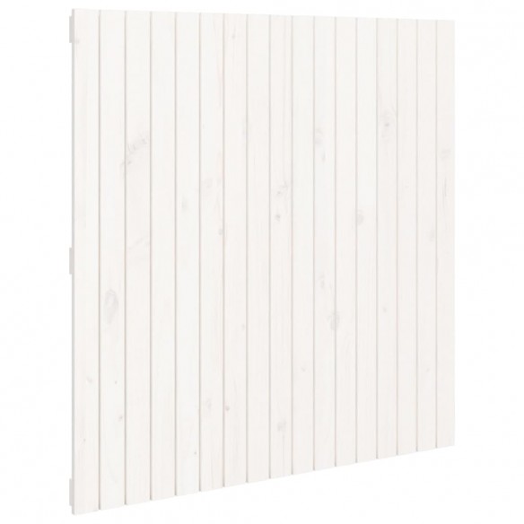 Tête de lit murale Blanc 108x3x110 cm Bois massif de pin