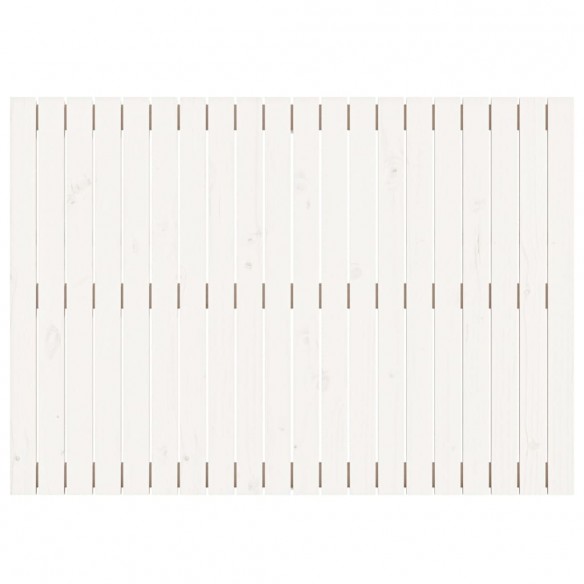 Tête de lit murale Blanc 127,5x3x90 cm Bois massif de pin