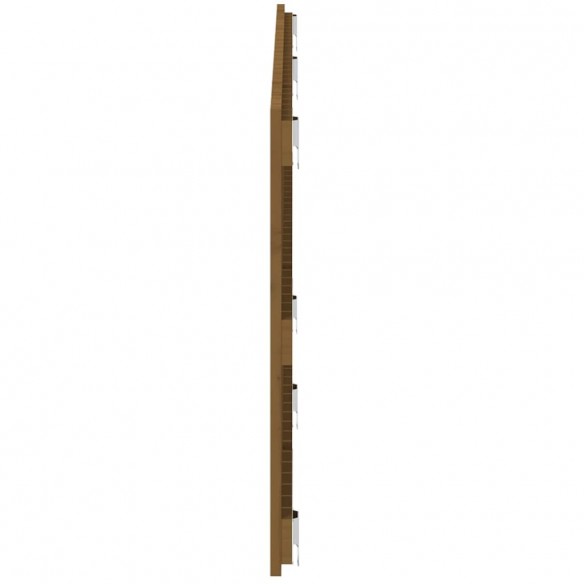 Tête de lit murale Marron miel 166x3x60 cm Bois massif de pin