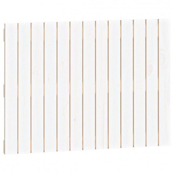 Tête de lit murale Blanc 82,5x3x60 cm Bois massif de pin