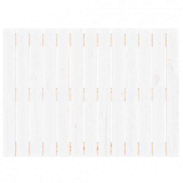 Tête de lit murale Blanc 82,5x3x60 cm Bois massif de pin