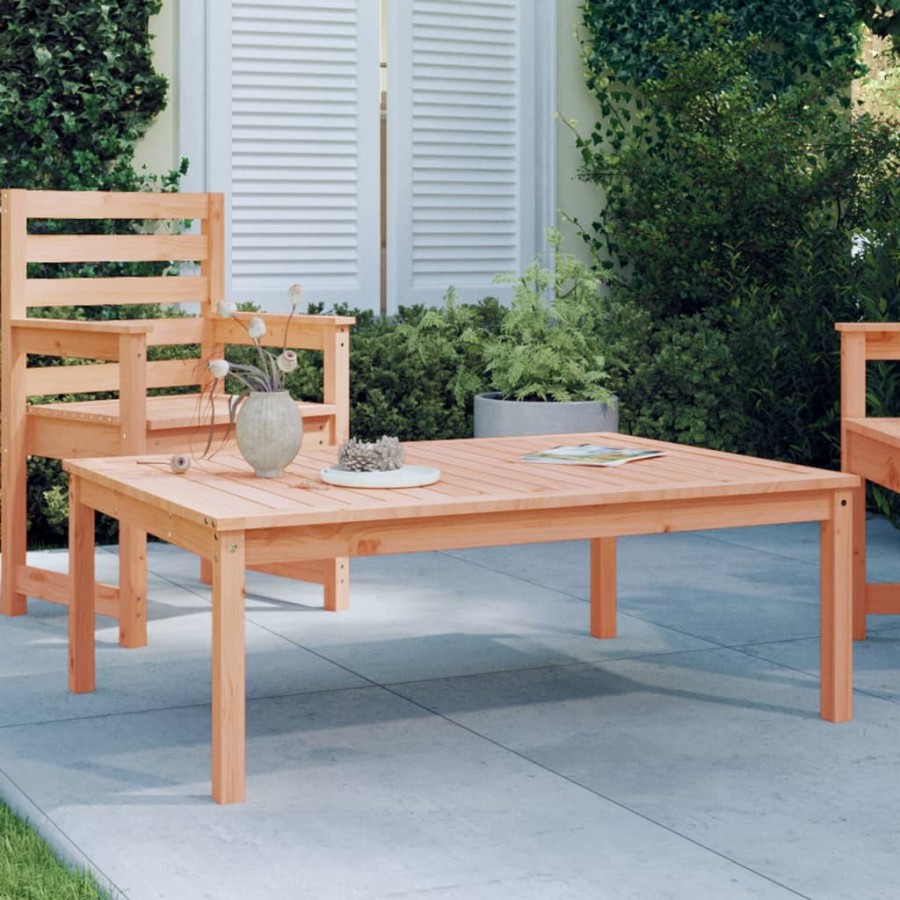 Table de jardin 121x82,5x45 cm bois massif de douglas