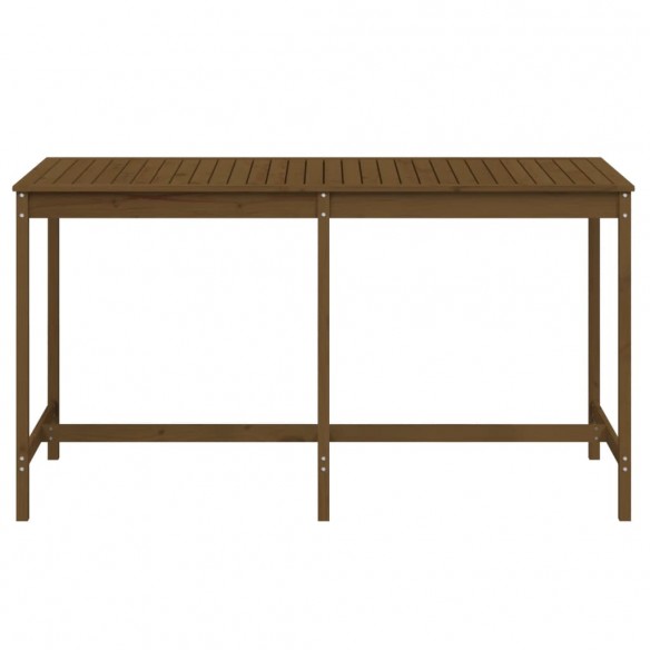 Table de jardin marron miel 203,5x90x110 cm bois massif de pin