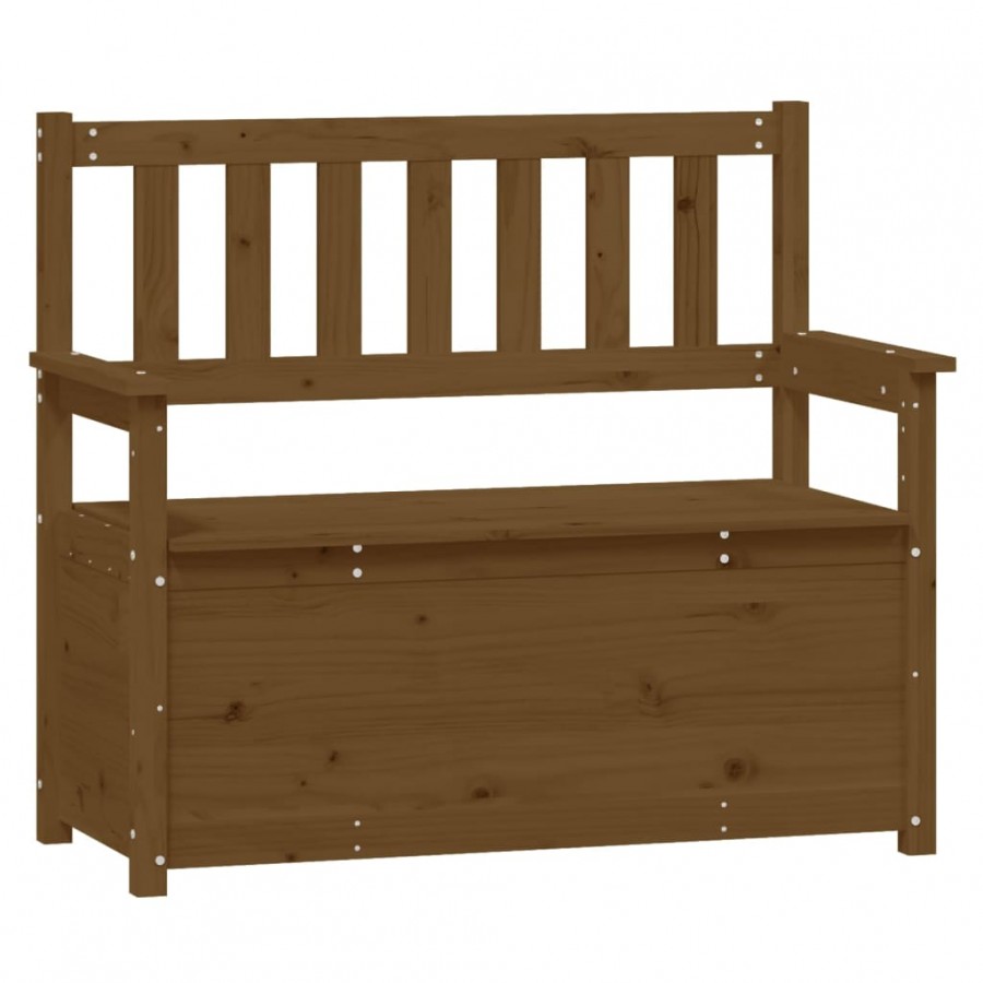 Banc Marron miel 112,5x51,5x96,5 cm Bois de pin massif Banc Marron miel 112,5x51,5x96,5 cm Bois de pin massif