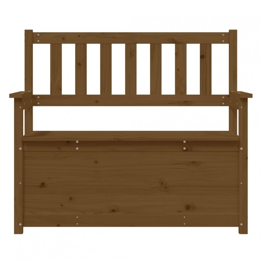Banc Marron miel 112,5x51,5x96,5 cm Bois de pin massif Banc Marron miel 112,5x51,5x96,5 cm Bois de pin massif