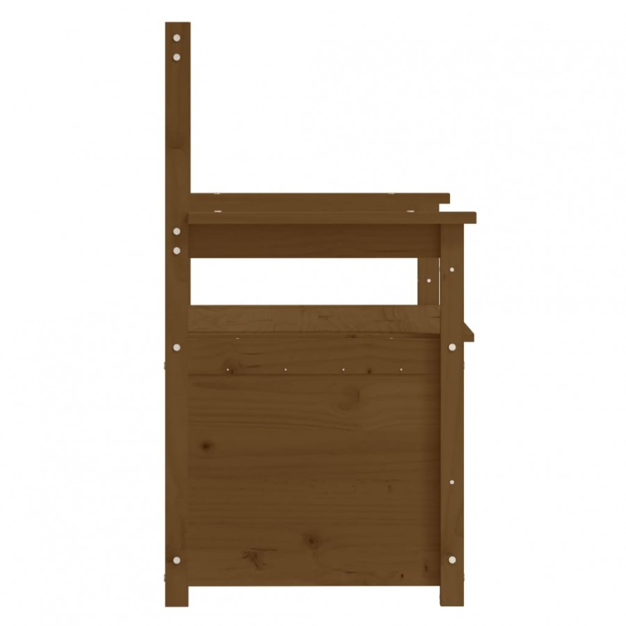 Banc Marron miel 112,5x51,5x96,5 cm Bois de pin massif Banc Marron miel 112,5x51,5x96,5 cm Bois de pin massif