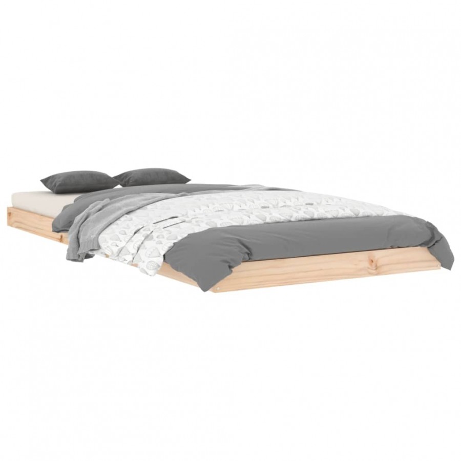 Lit 90x200 cm Bois de pin massif