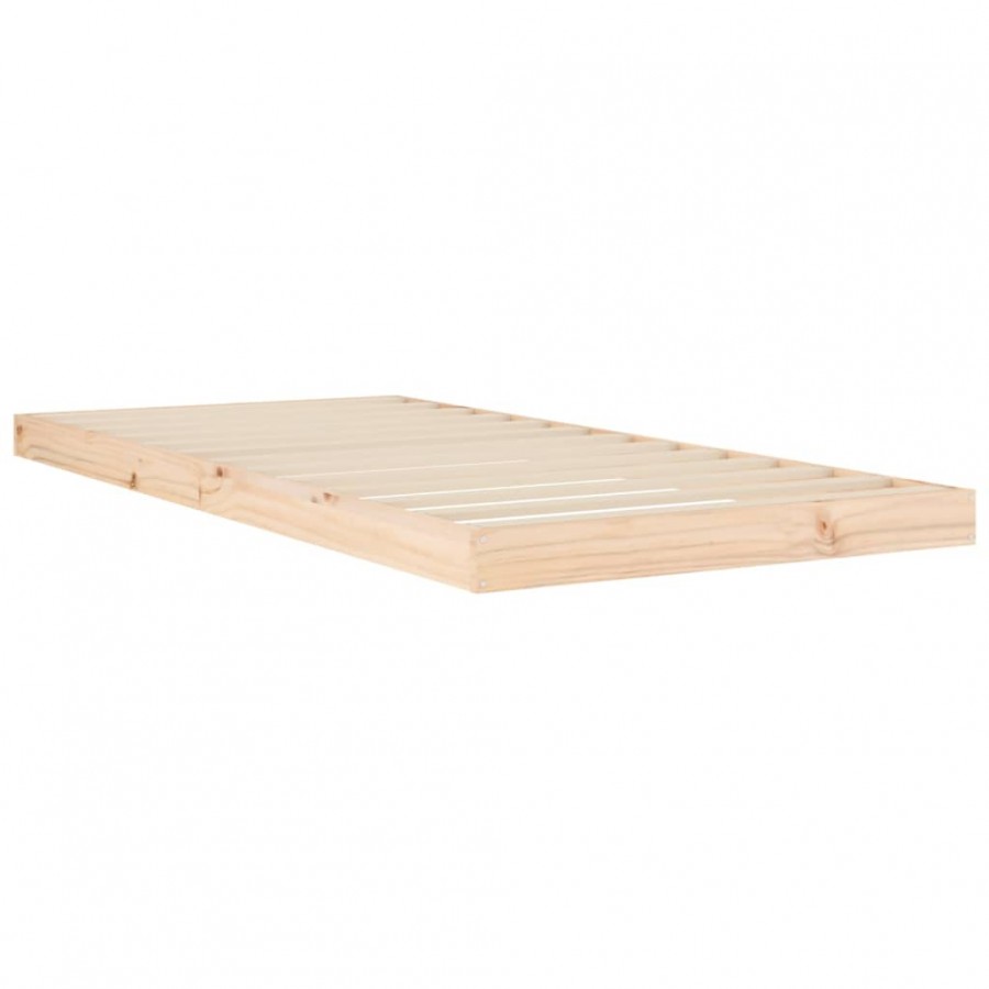 Lit 90x200 cm Bois de pin massif