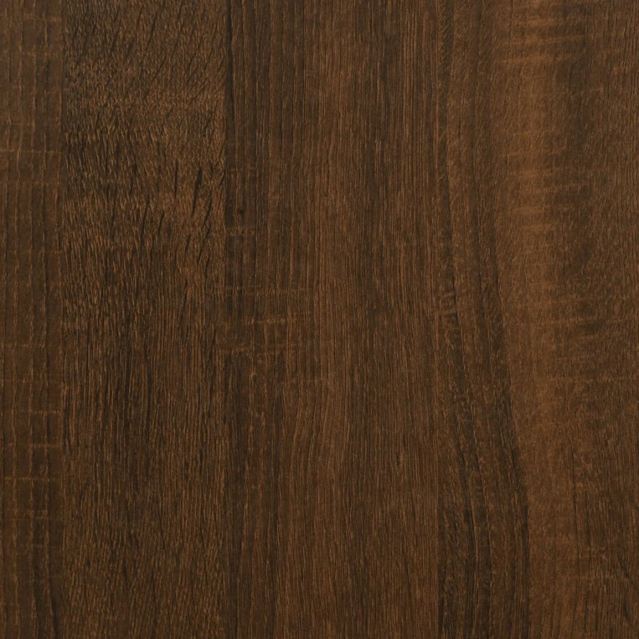 Bureau chêne marron 100x55x75 cm bois d'ingénierie