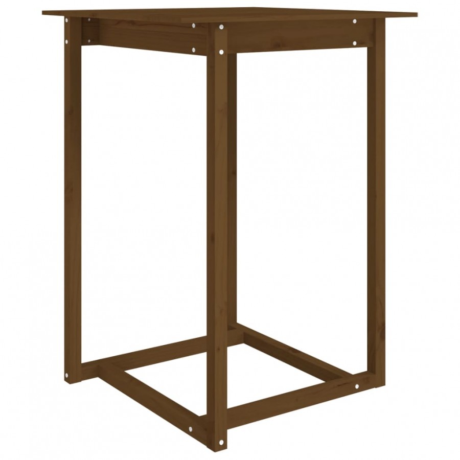 Table de bar Marron miel 80x80x110 cm Bois massif de pin Table de bar Marron miel 80x80x110 cm Bois massif de pin