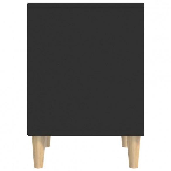 Table de chevet Noir 40x35x50 cm Bois d’ingénierie