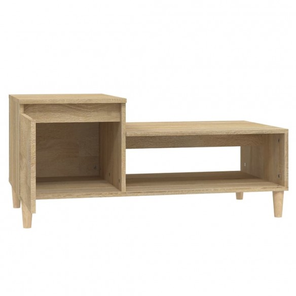 Table basse Chêne sonoma 100x50x45 cm Bois d'ingénierie