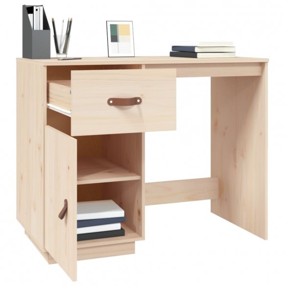 Bureau 95x50x75 cm Bois massif de pin