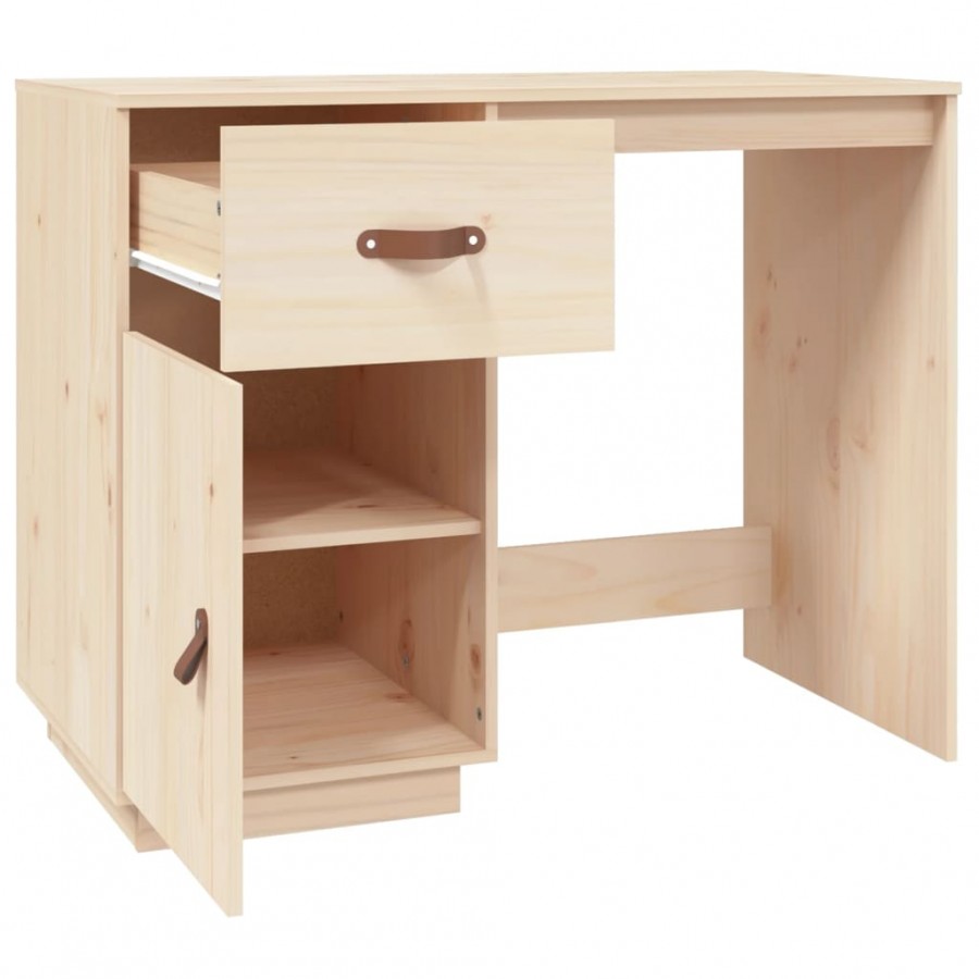 Bureau 95x50x75 cm Bois massif de pin