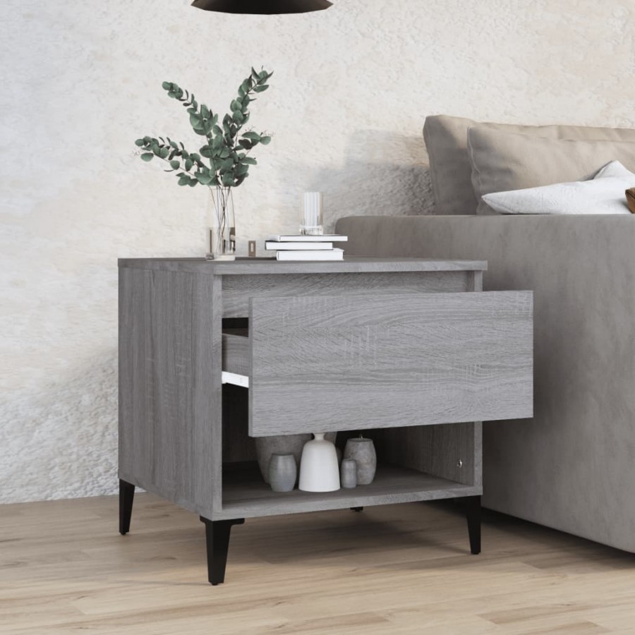 Table d'appoint Sonoma gris 50x46x50 cm 