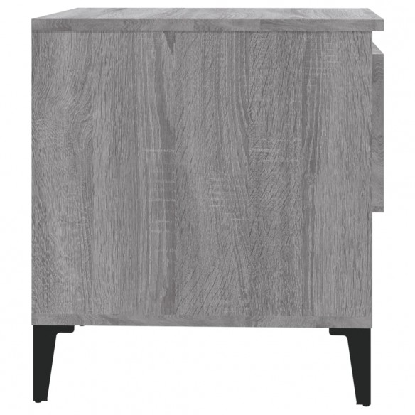 Table d'appoint Sonoma gris 50x46x50 cm Bois d'ingénierie