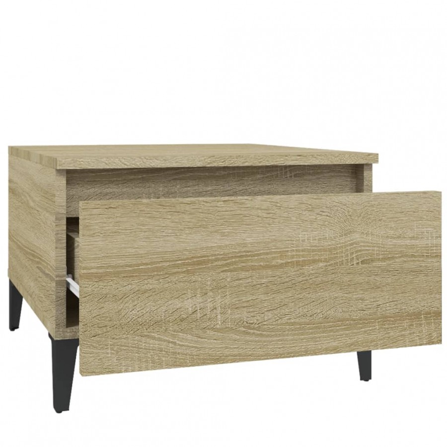 Table d'appoint Chêne sonoma 50x46x35 cm 