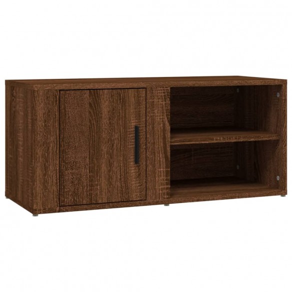 Meuble TV Chêne marron 80x31,5x36 cm Bois d'ingénierie