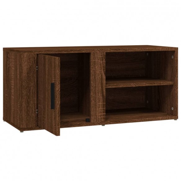 Meuble TV Chêne marron 80x31,5x36 cm Bois d'ingénierie