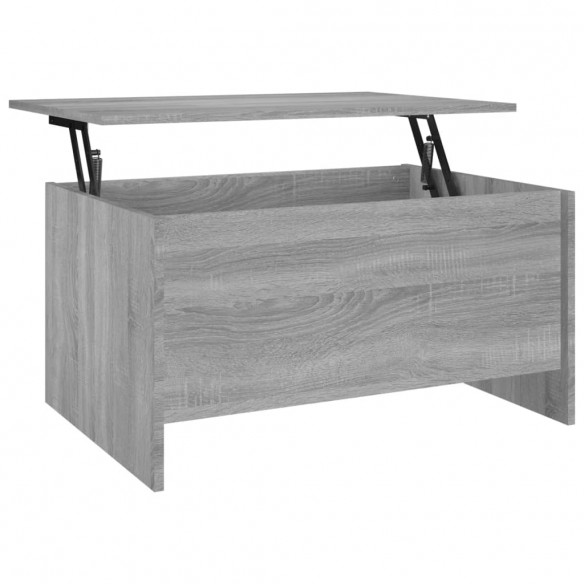 Table basse Sonoma gris 80x55,5x41,5 cm Bois d'ingénierie