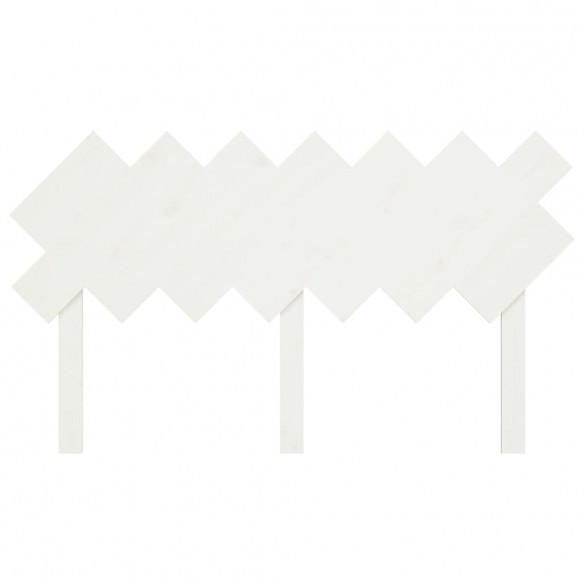 Tête de lit Blanc 151,5x3x81 cm Bois massif de pin