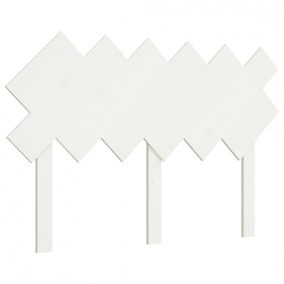 Tête de lit Blanc 122,5x3x80,5 cm Bois massif de pin