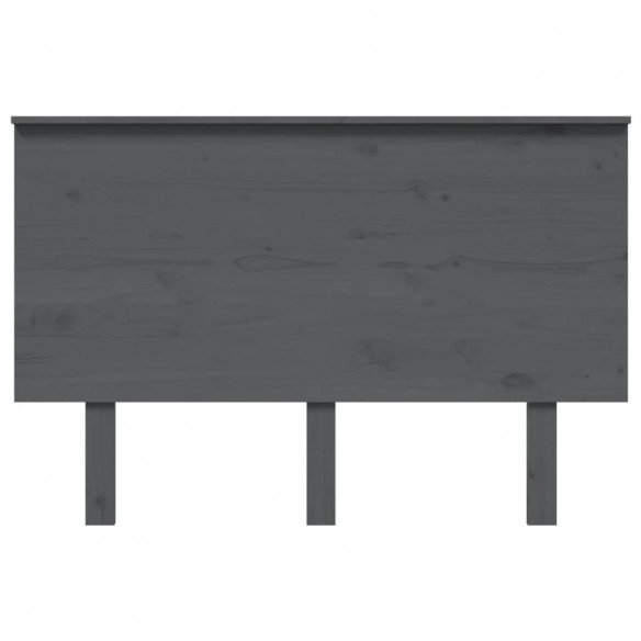 Tête de lit Gris 124x6x82,5 cm Bois massif de pin