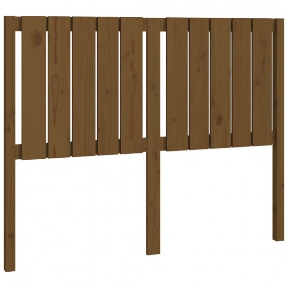 Tête de lit Marron miel 125,5x4x100 cm Bois massif de pin