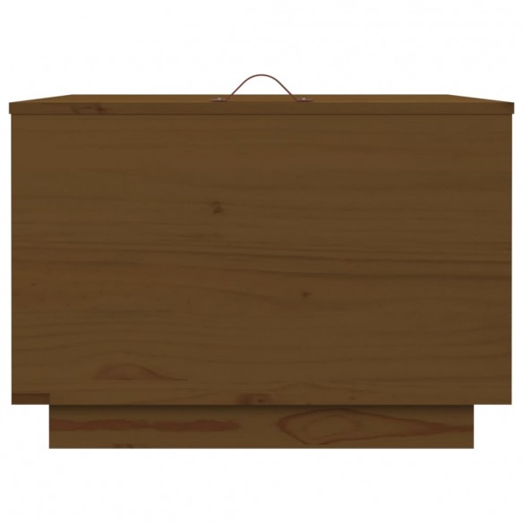 Boîtes de rangement avec couvercles 3 pcs Marron miel