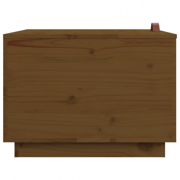 Boîtes de rangement avec couvercles 3 pcs Marron miel