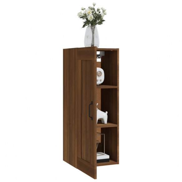 Armoire suspendue Chêne marron 35x34x90 cm Bois d'ingénierie