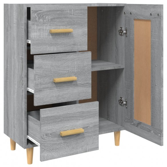 Buffet Sonoma gris 69,5x34x90 cm Bois d'ingénierie