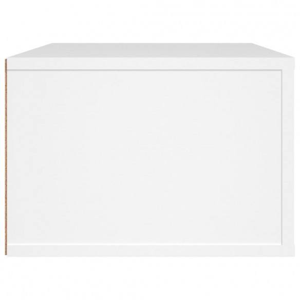 Meuble TV suspendu Blanc 80x36x25 cm Bois d'ingénierie