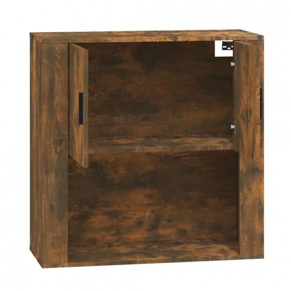 Armoire murale Chêne fumé 80x33x80 cm Bois d'ingénierie