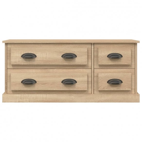 Meuble TV chêne sonoma 100x35,5x45 cm bois d'ingénierie