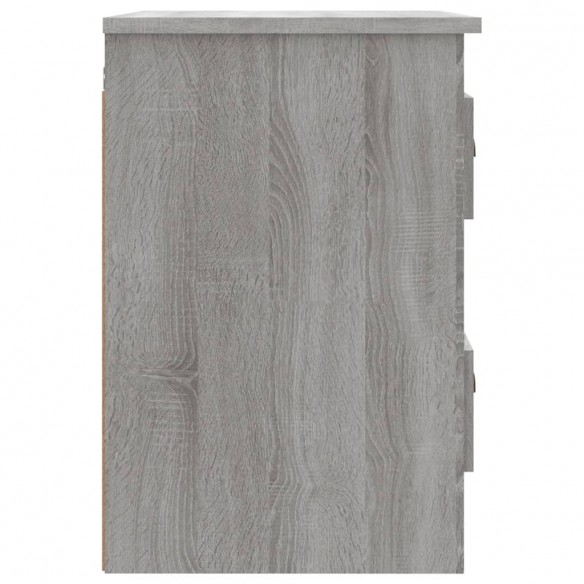 Tables de chevet murales 2 pcs sonoma gris 41,5x36x53 cm