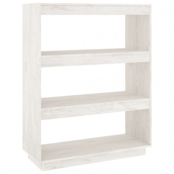 Bibliothèque/Séparateur de pièce Blanc 80x35x103 cm Bois de pin