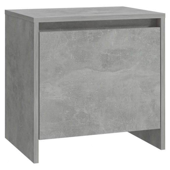 Table de chevet gris béton 45x34x44,5 cm bois d'ingénierie