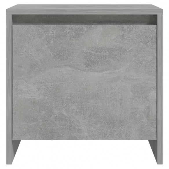 Table de chevet gris béton 45x34x44,5 cm bois d'ingénierie