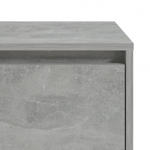 Table de chevet gris béton 45x34x44,5 cm bois d'ingénierie