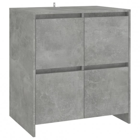 Buffet Gris béton 70x41x75 cm Bois d'ingénierie