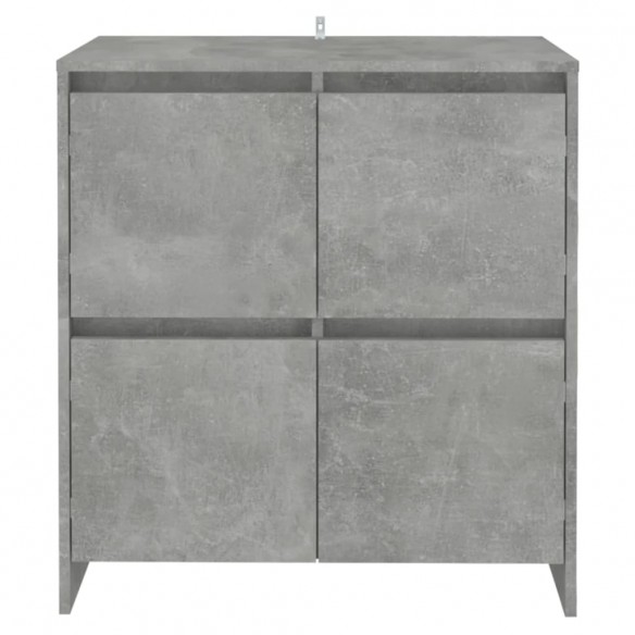 Buffet Gris béton 70x41x75 cm Bois d'ingénierie