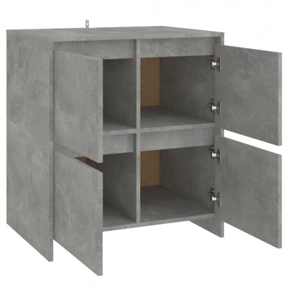 Buffet Gris béton 70x41x75 cm Bois d'ingénierie