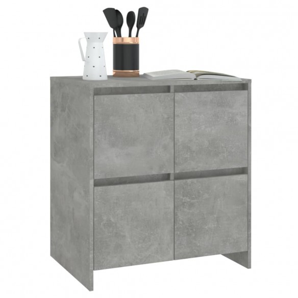 Buffet Gris béton 70x41x75 cm Bois d'ingénierie