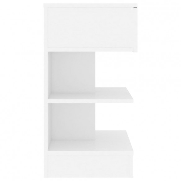 Table de chevet Blanc 40x35x65 cm Aggloméré